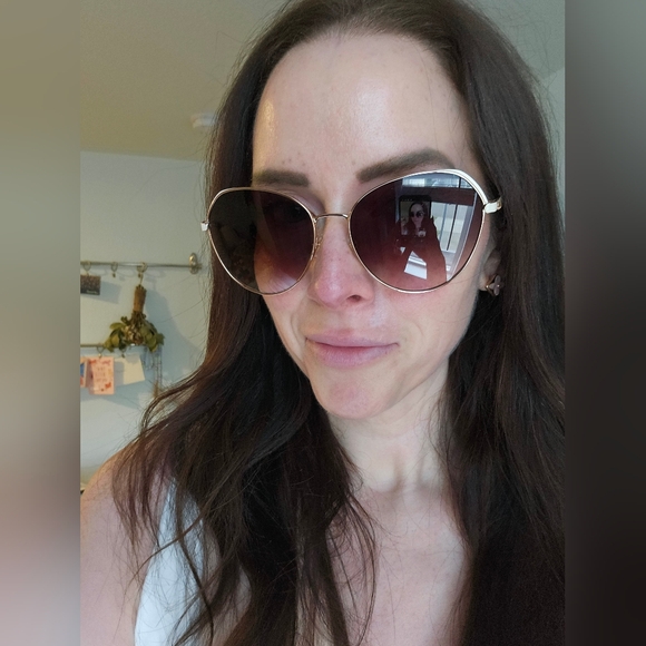 Kate Spade Light Pink / Rose Gold Sunglasses - Picture 7 of 8